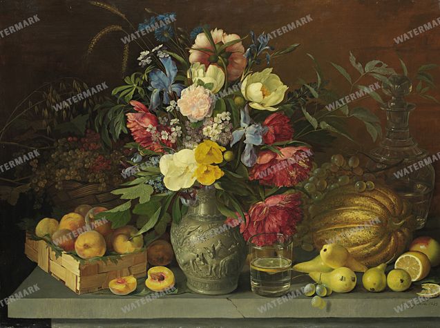 Flowers vintage painting, printable wall art download, image 13