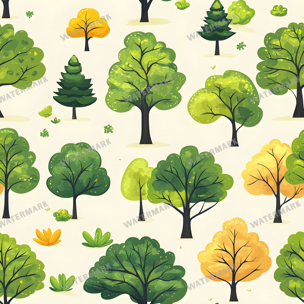 Forest Seamless Pattern