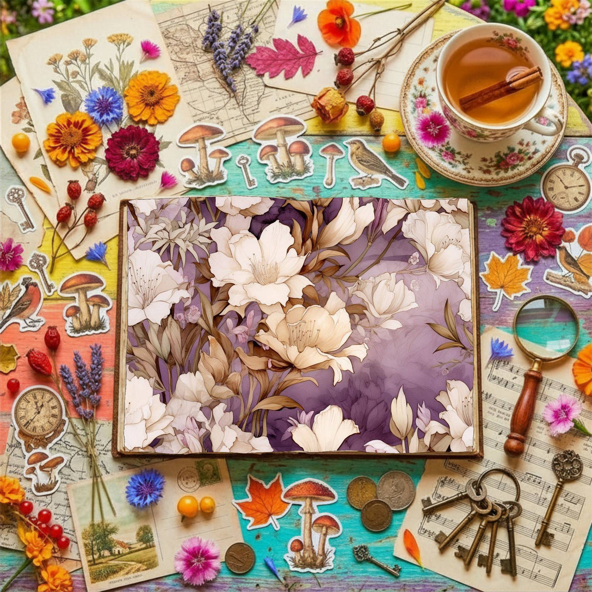 Freesia Flowers Digital Papers
