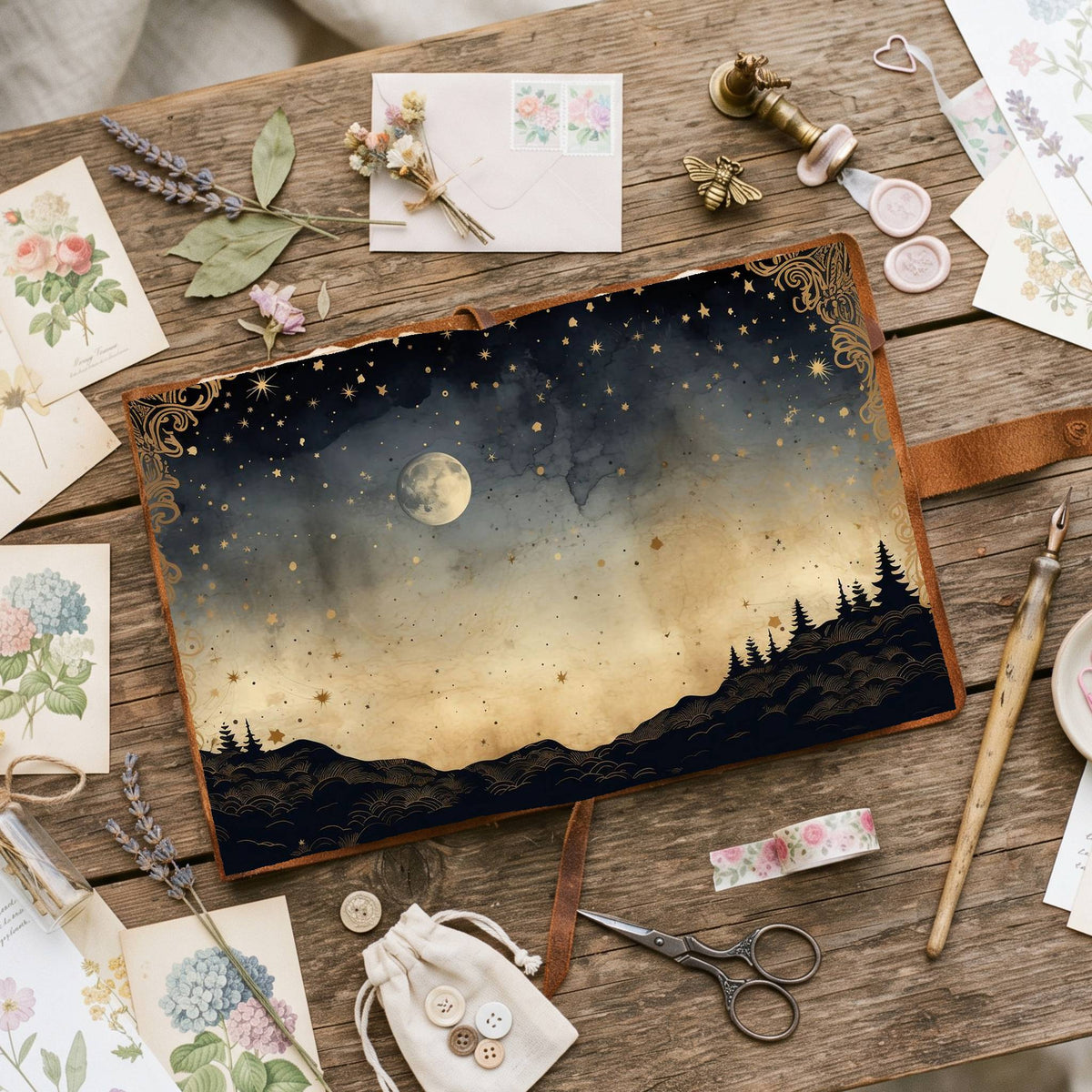 Full Moon Digital Papers