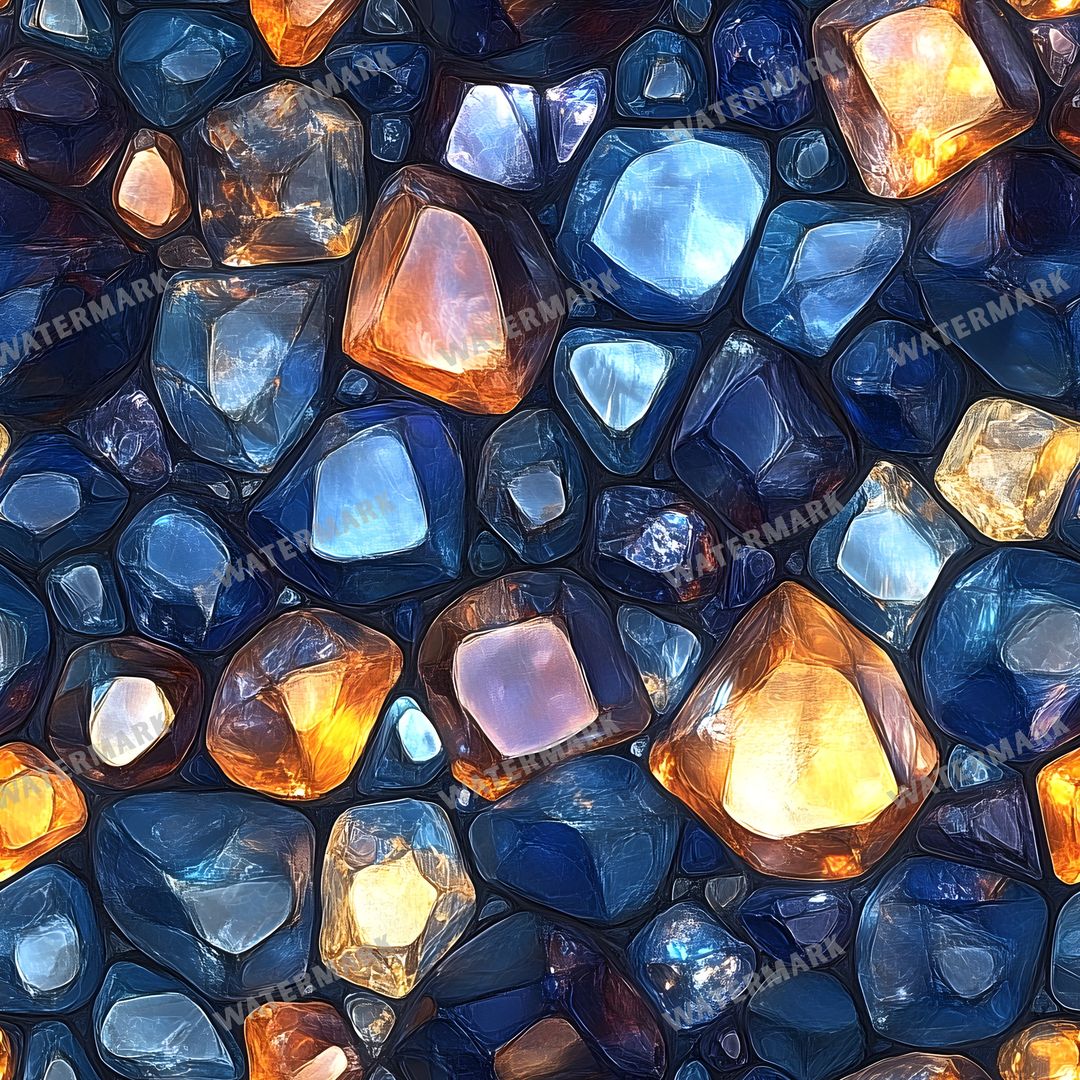 Gems Seamless Pattern