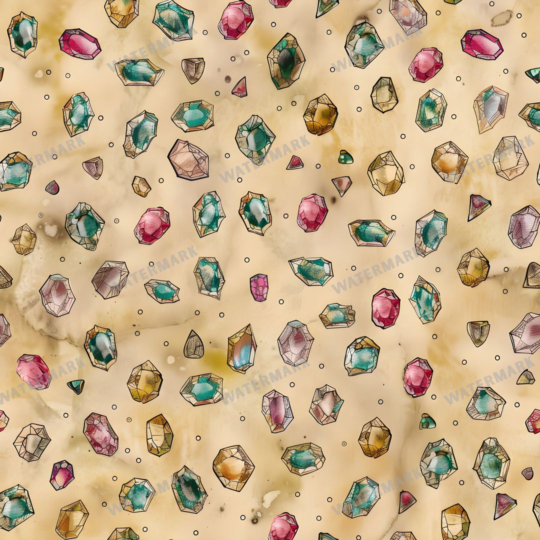 Gems Seamless Pattern