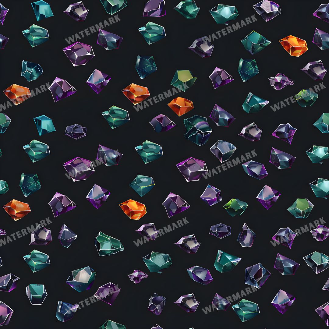 Gems Seamless Pattern