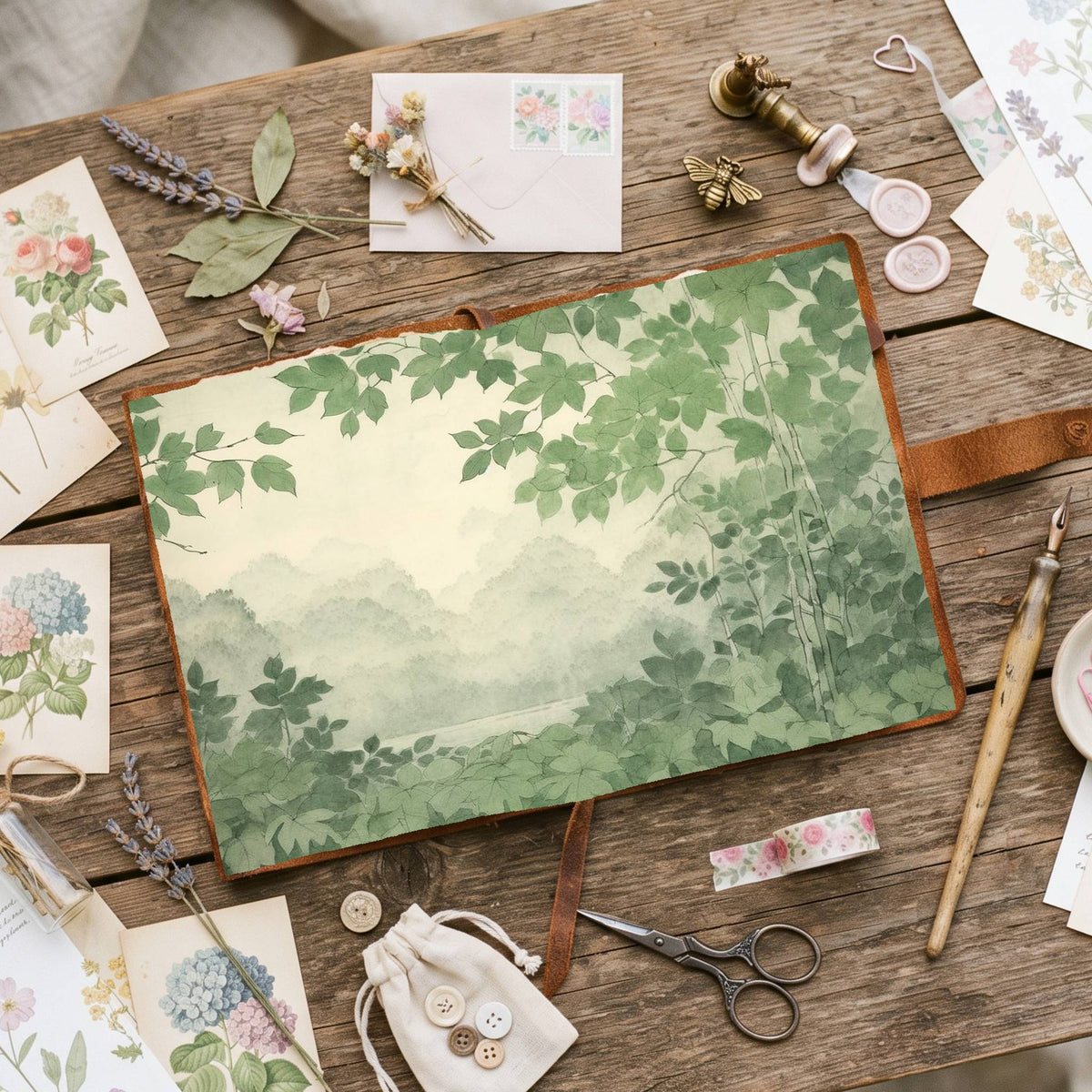 Ginkgo Leaves Digital Papers