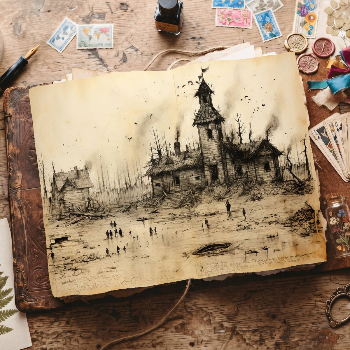 Gothic Buildings Digital Papers