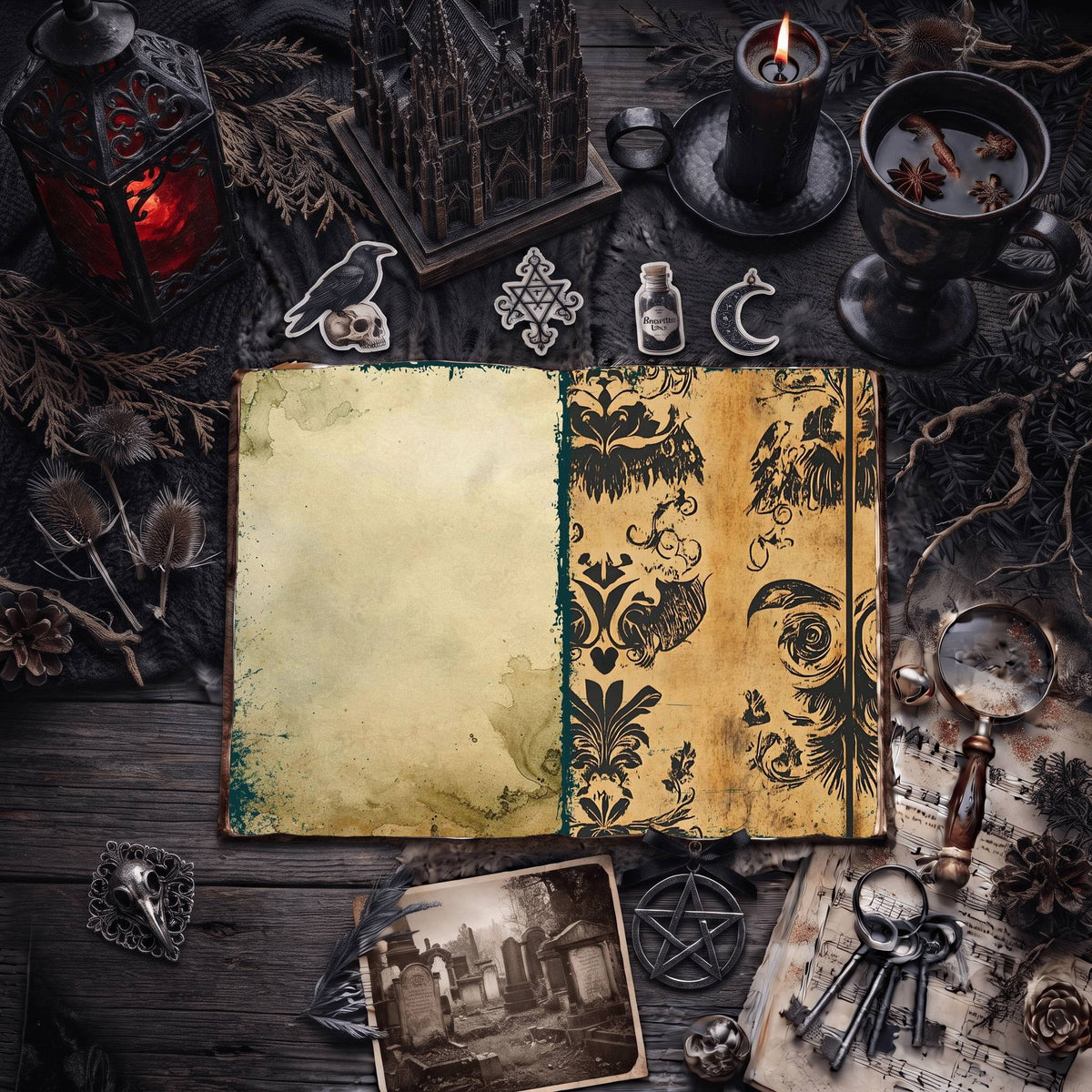 Gothic Digital Papers