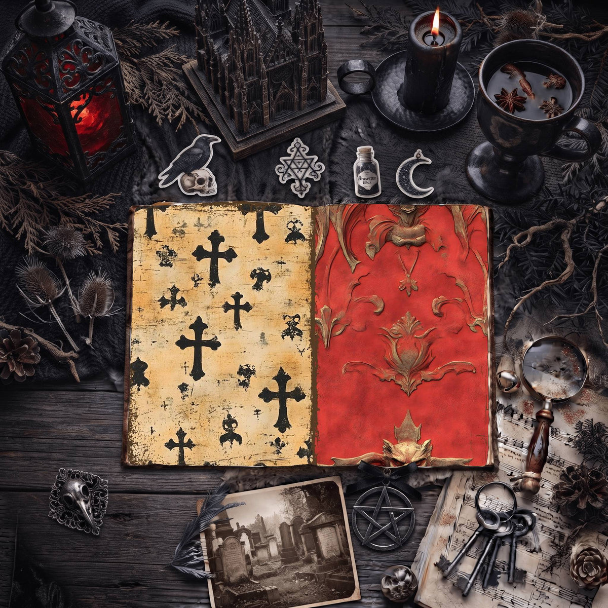 Gothic Digital Papers