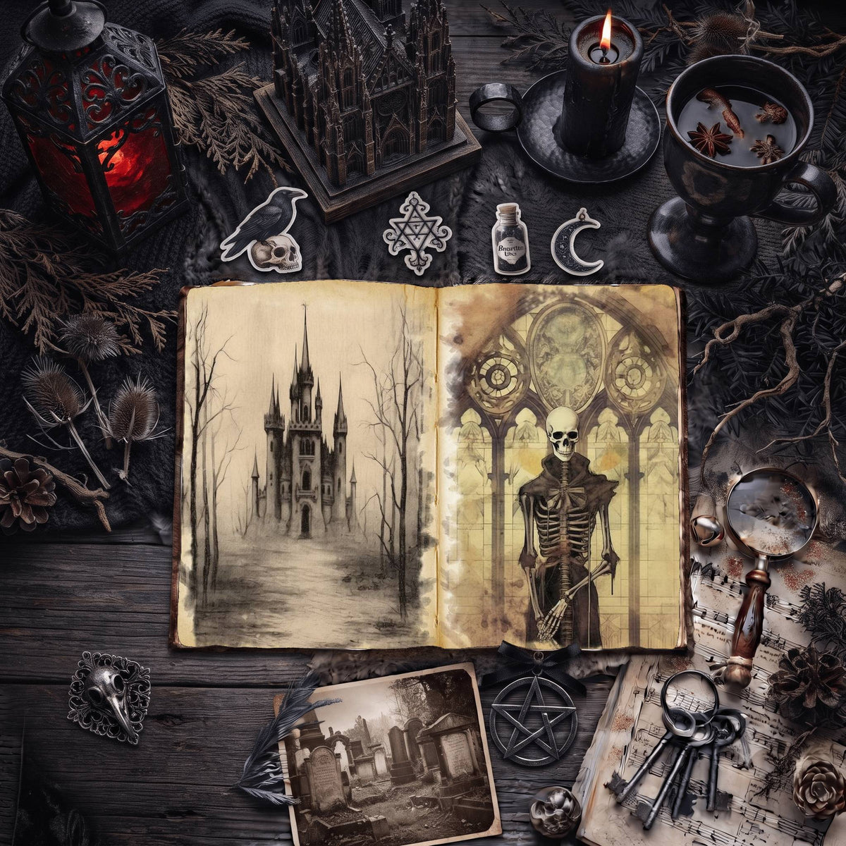 Gothic Digital Papers