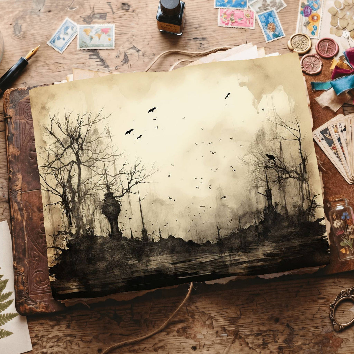 Gothic Digital Papers