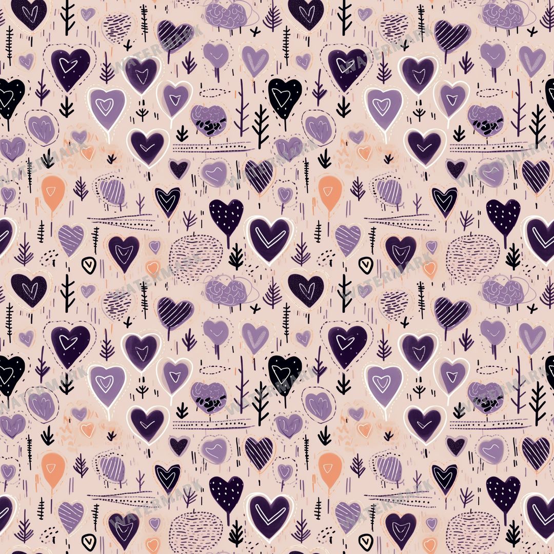Hearts Seamless Pattern