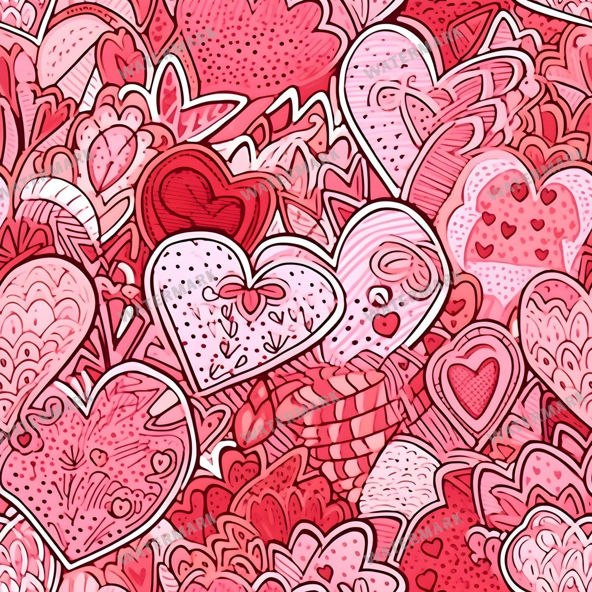 Hearts Seamless Pattern