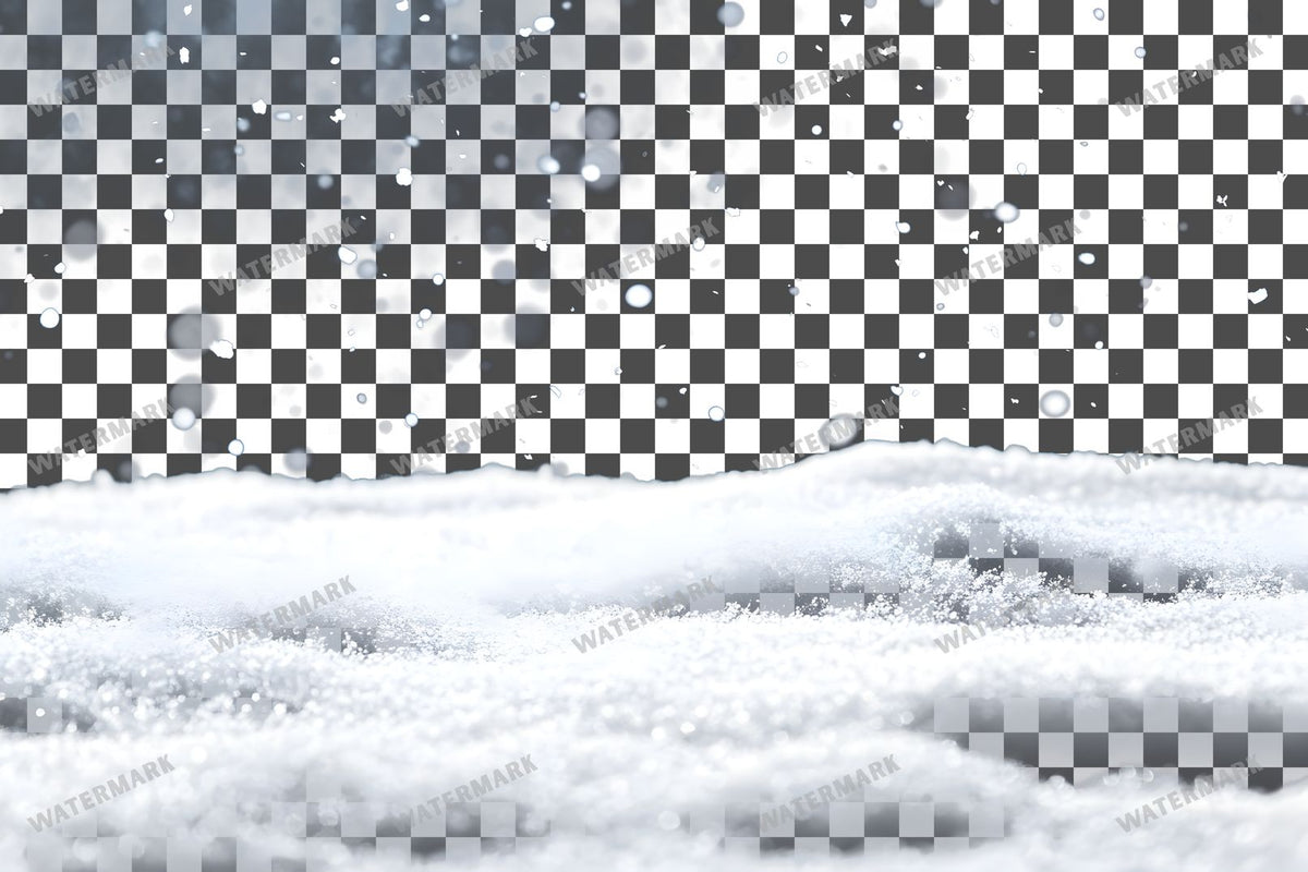 Heavy Snowfall Dense White Flakes Transparent Overlay Pngs