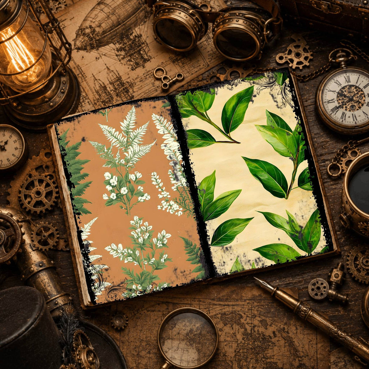 Leaves Digital Papers