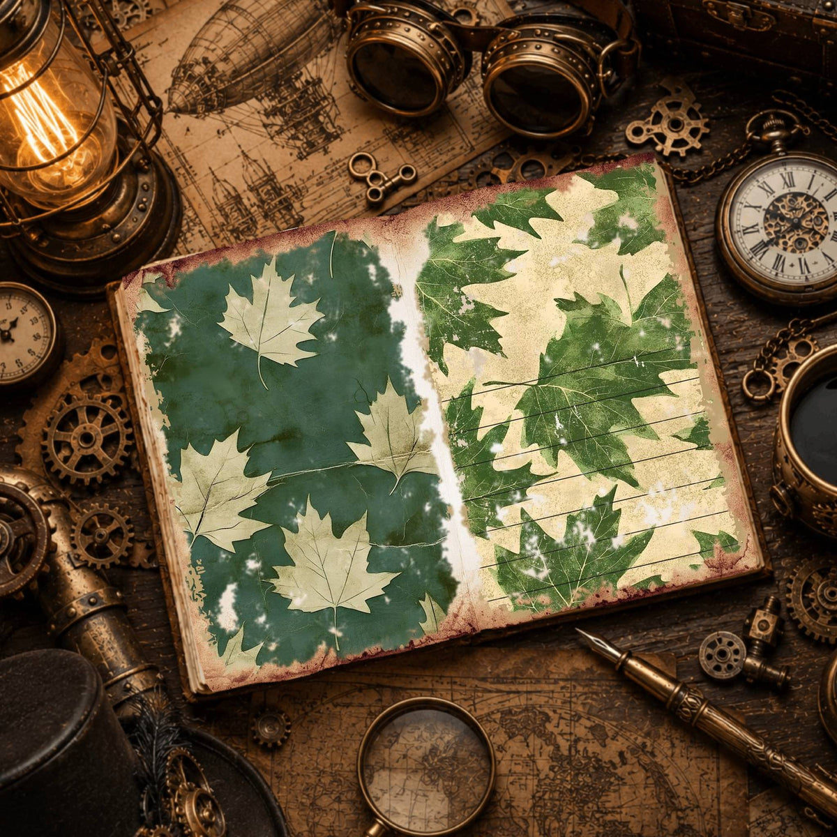 Leaves Digital Papers