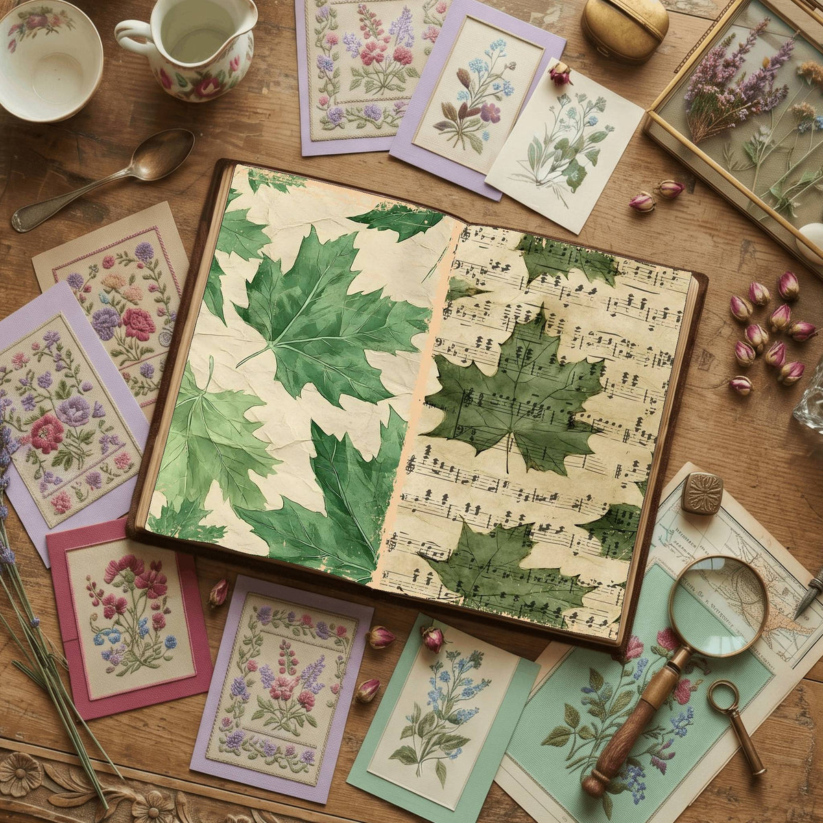 Leaves Digital Papers