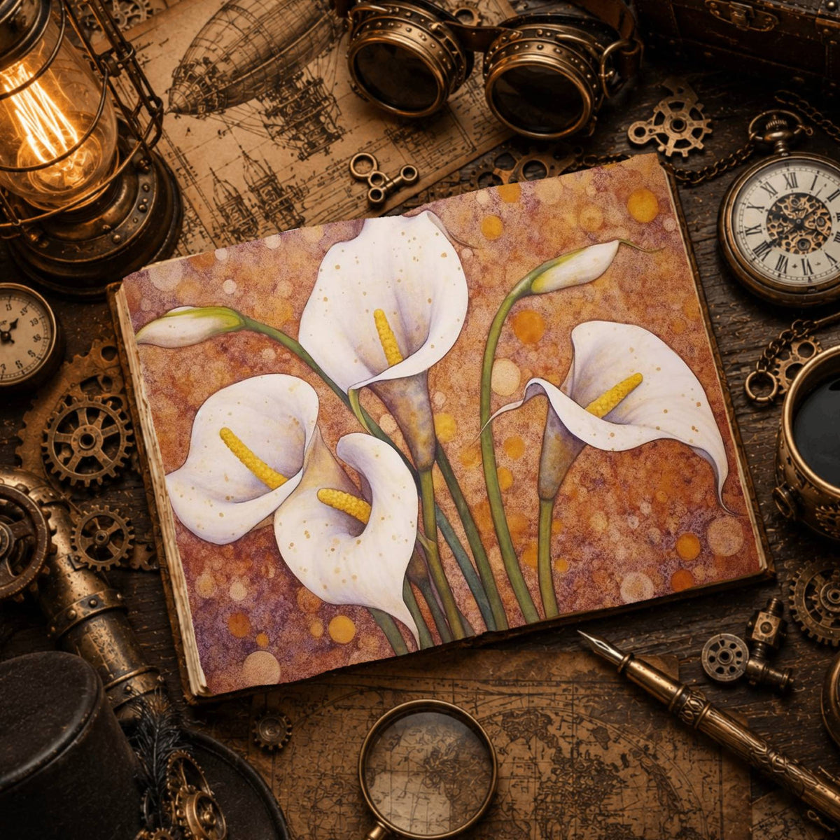 Lilies Digital Papers