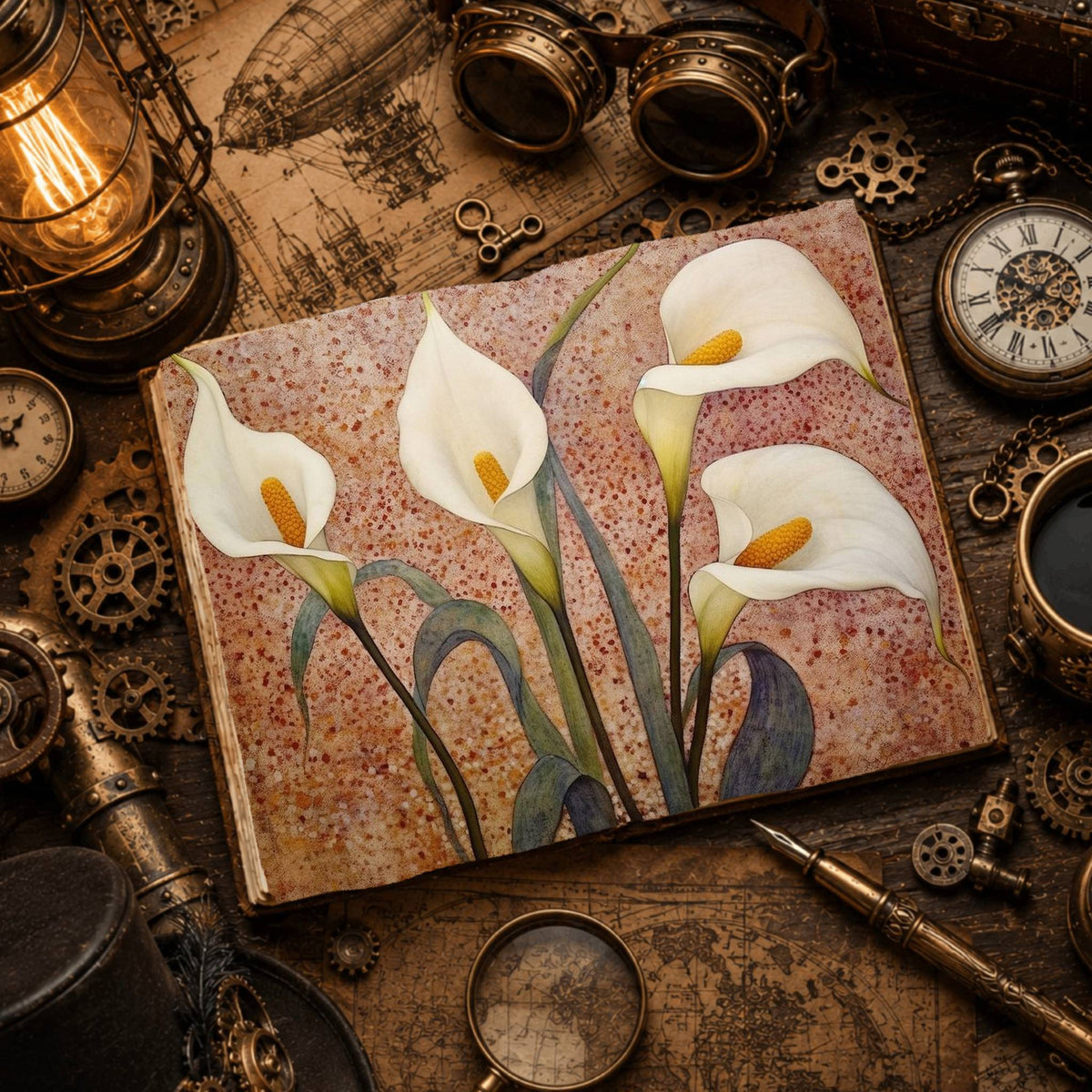 Lilies Digital Papers