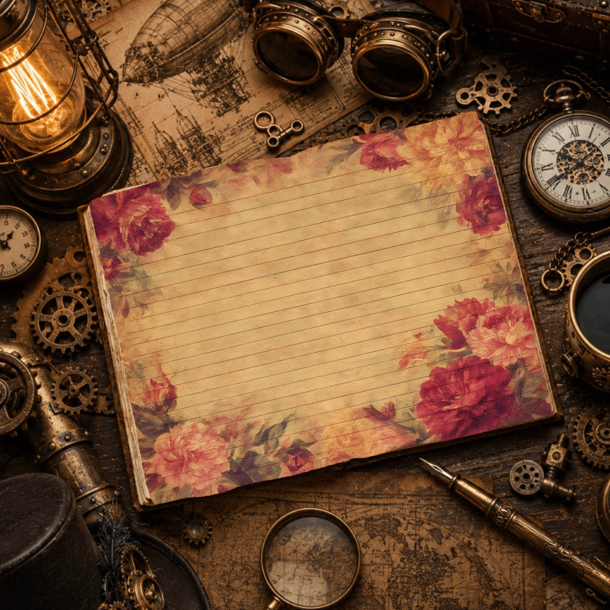 Lined Rich Deep Digital Papers