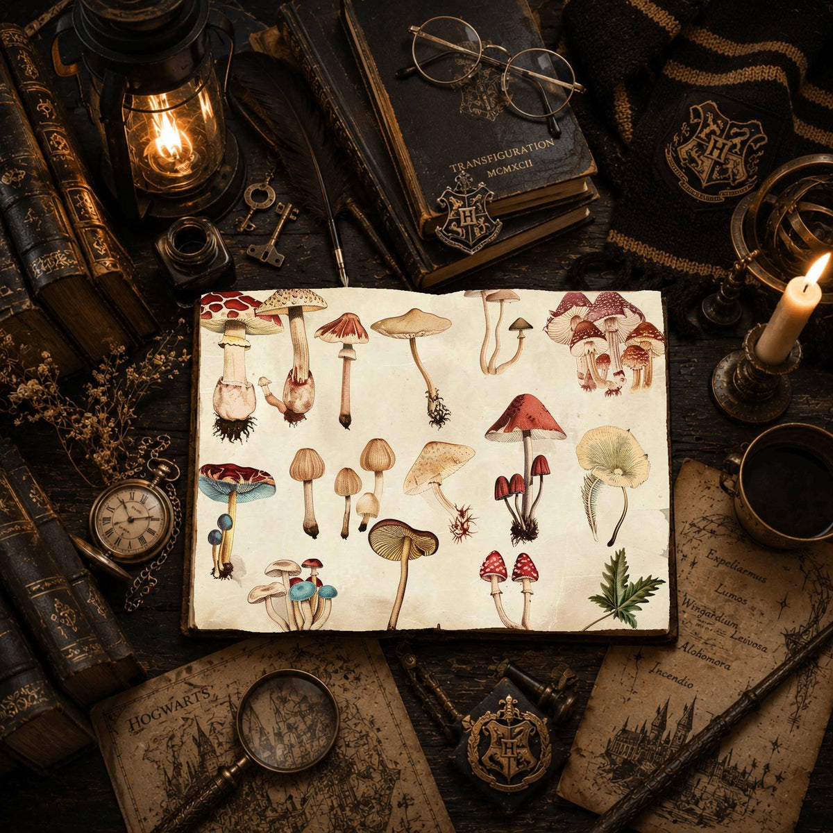 Magic Mushrooms Digital Papers