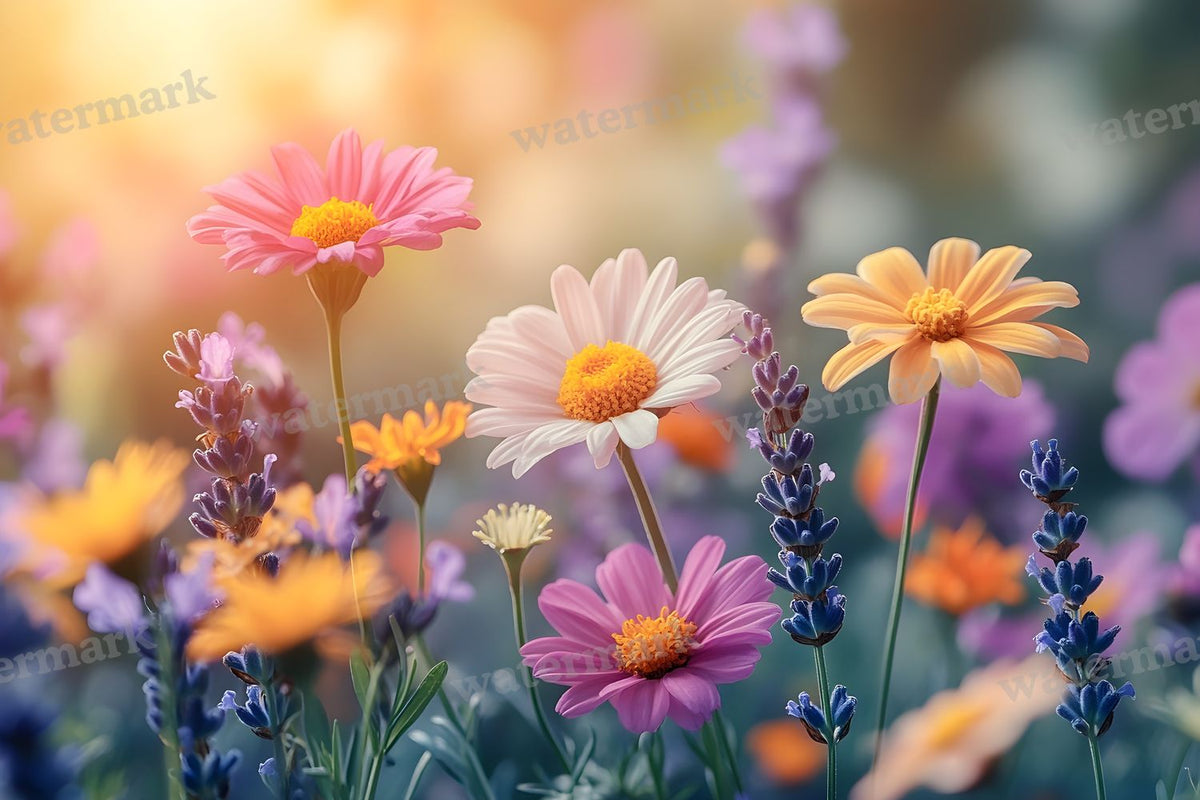 Meadow Dreamscape digital photo backdrop for photo editing, preview 12
