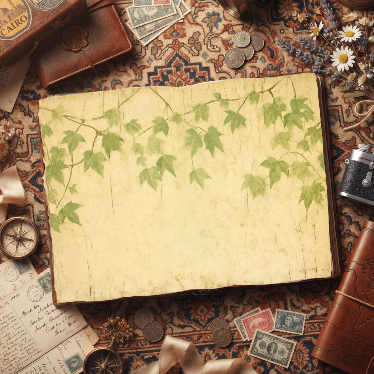 Mixed Leaves Digital Papers