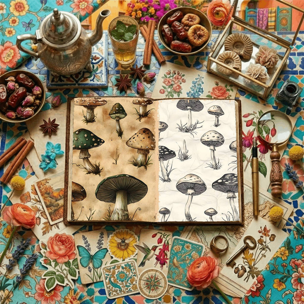 Mushroom Digital Papers