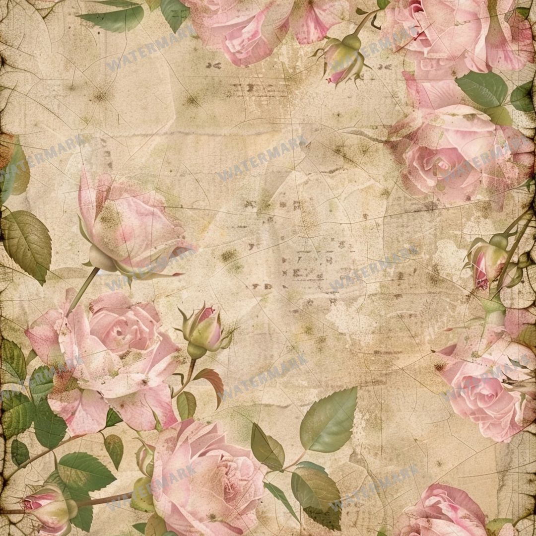 Pink Roses Seamless Pattern