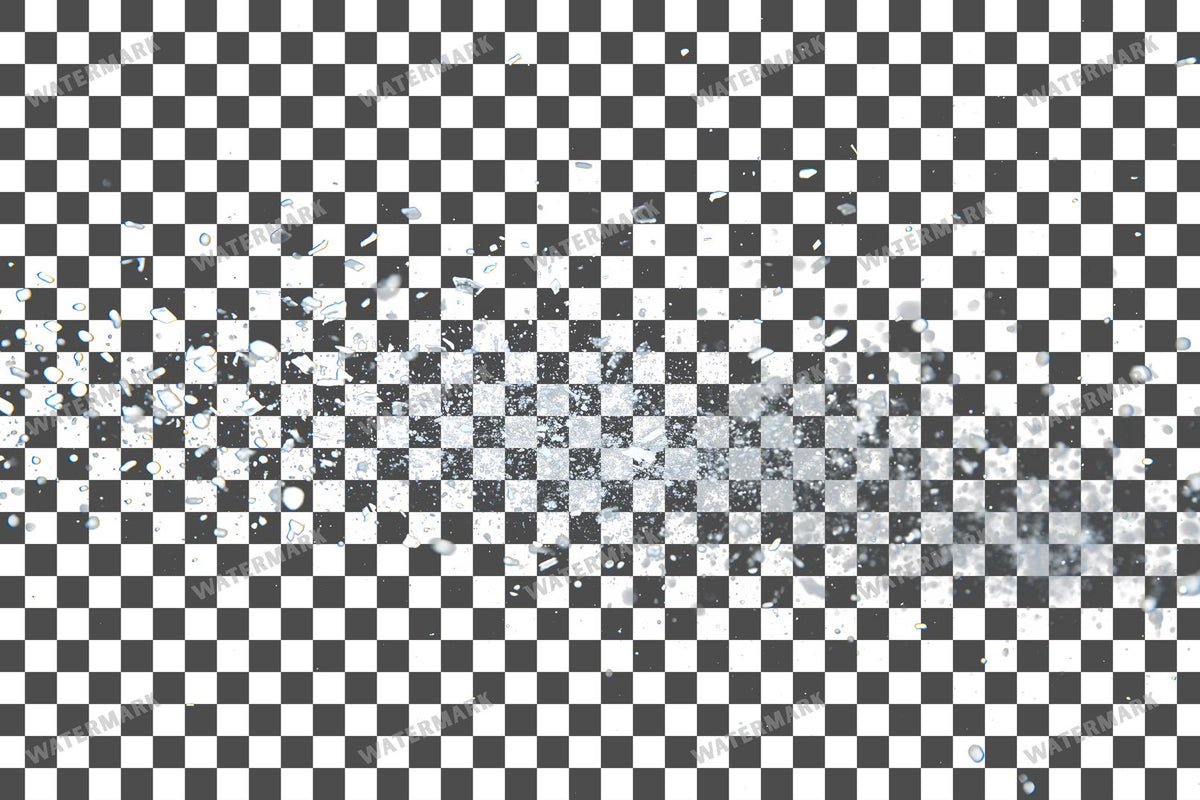 Snowflake Flurry Overlay Swirling Flakes