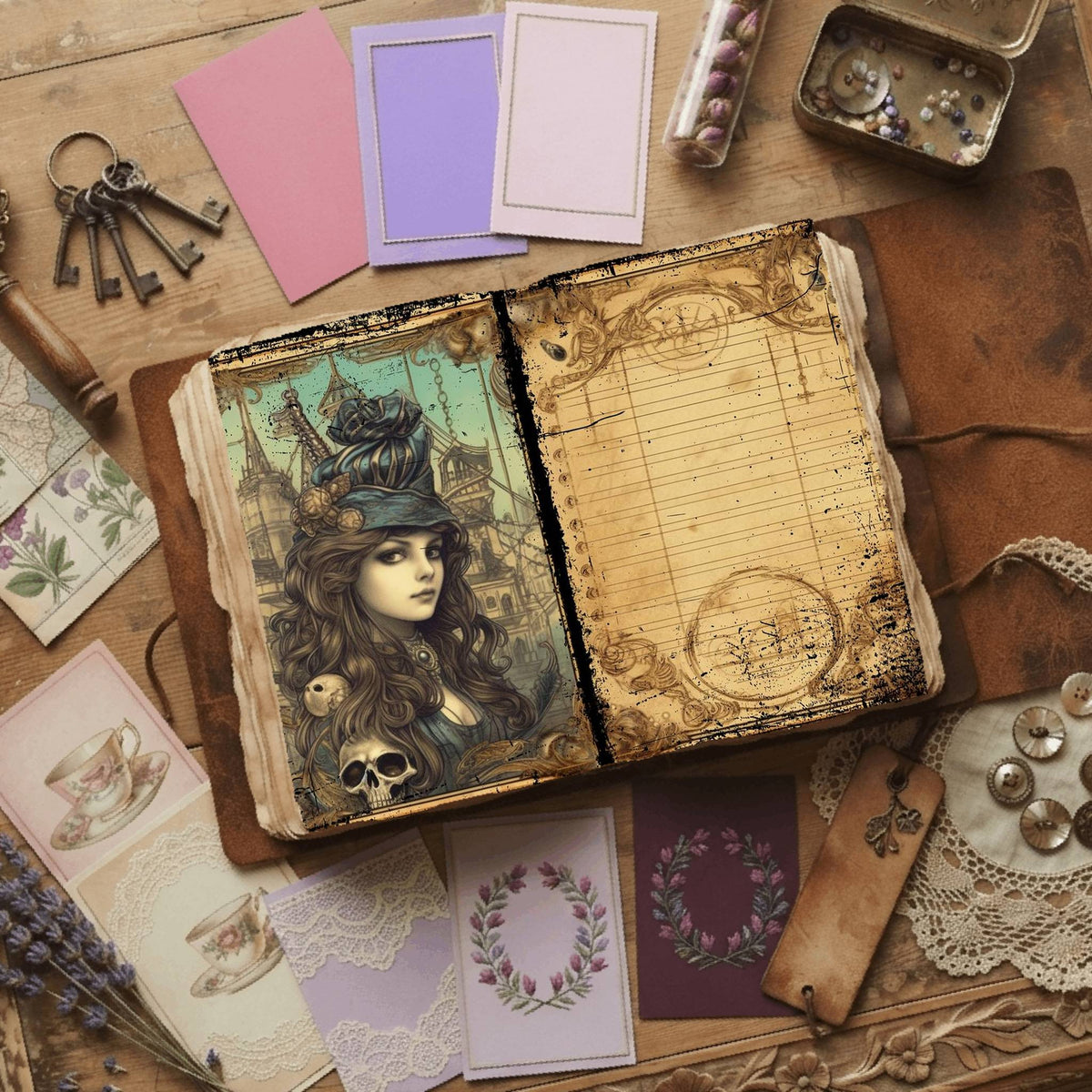 Steampunk Digital Papers