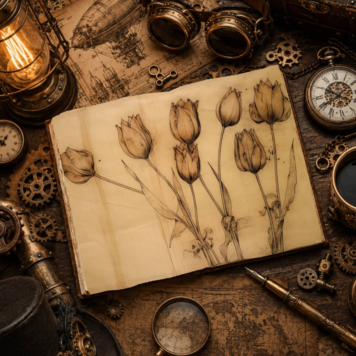 Tulips Digital Papers