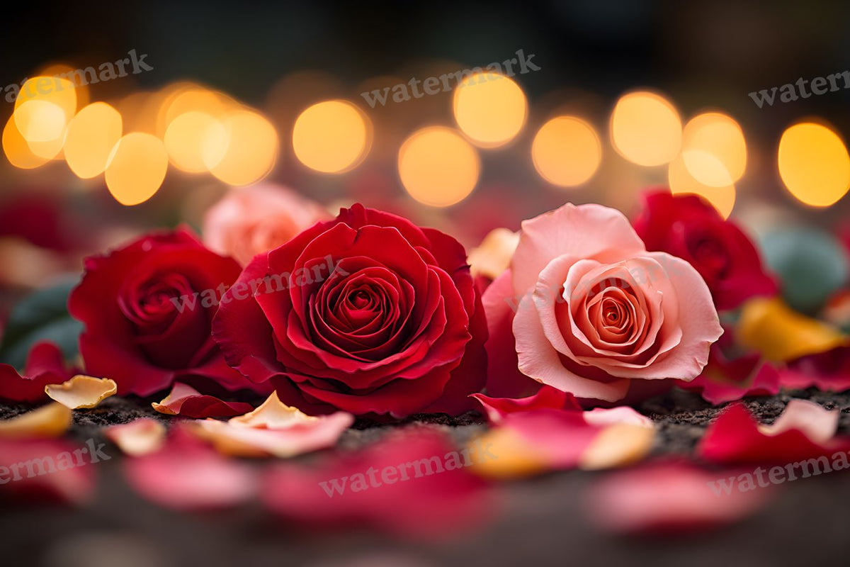 Valentine Rose Garden digital photo backdrop for photo editing, preview 12
