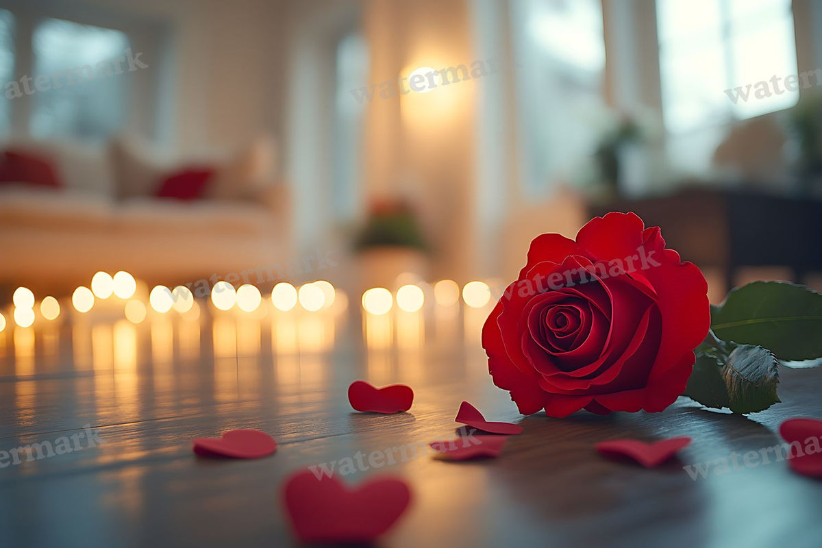 Valentine digital photo backdrop for photo editing, preview 12