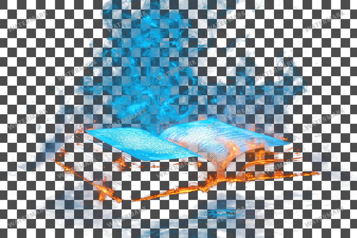 Vibrant Witchs Book Transparent Overlay Pngs