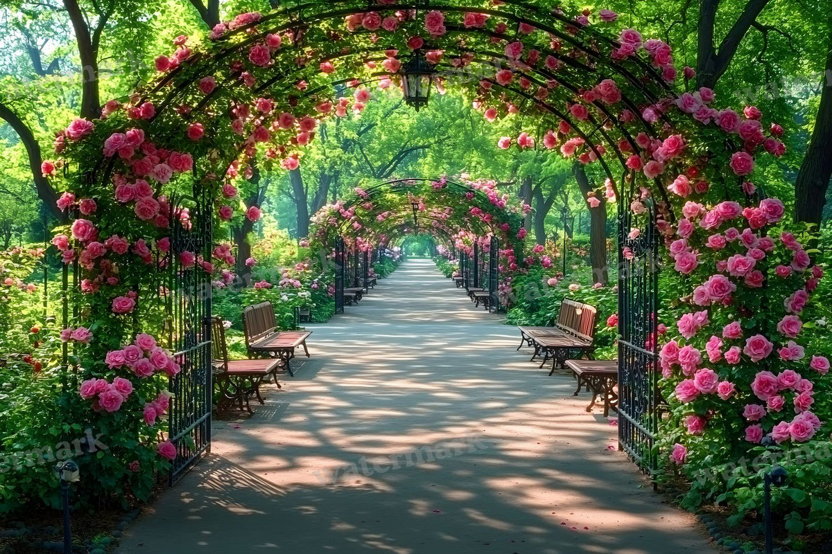 Victorian Rose Garden Enclosure Backdrop Images