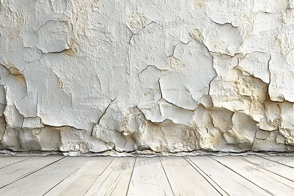 Vintage Textured Wall Ivory White digital photo backdrop for photo editing, preview 12