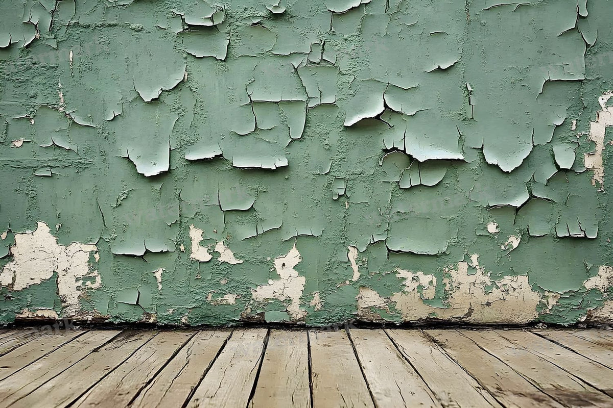 Vintage Textured Wall Muted Olive digital photo backdrop for photo editing, preview 12