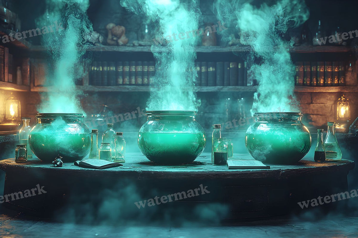 Witch Potion Room Backdrop Images