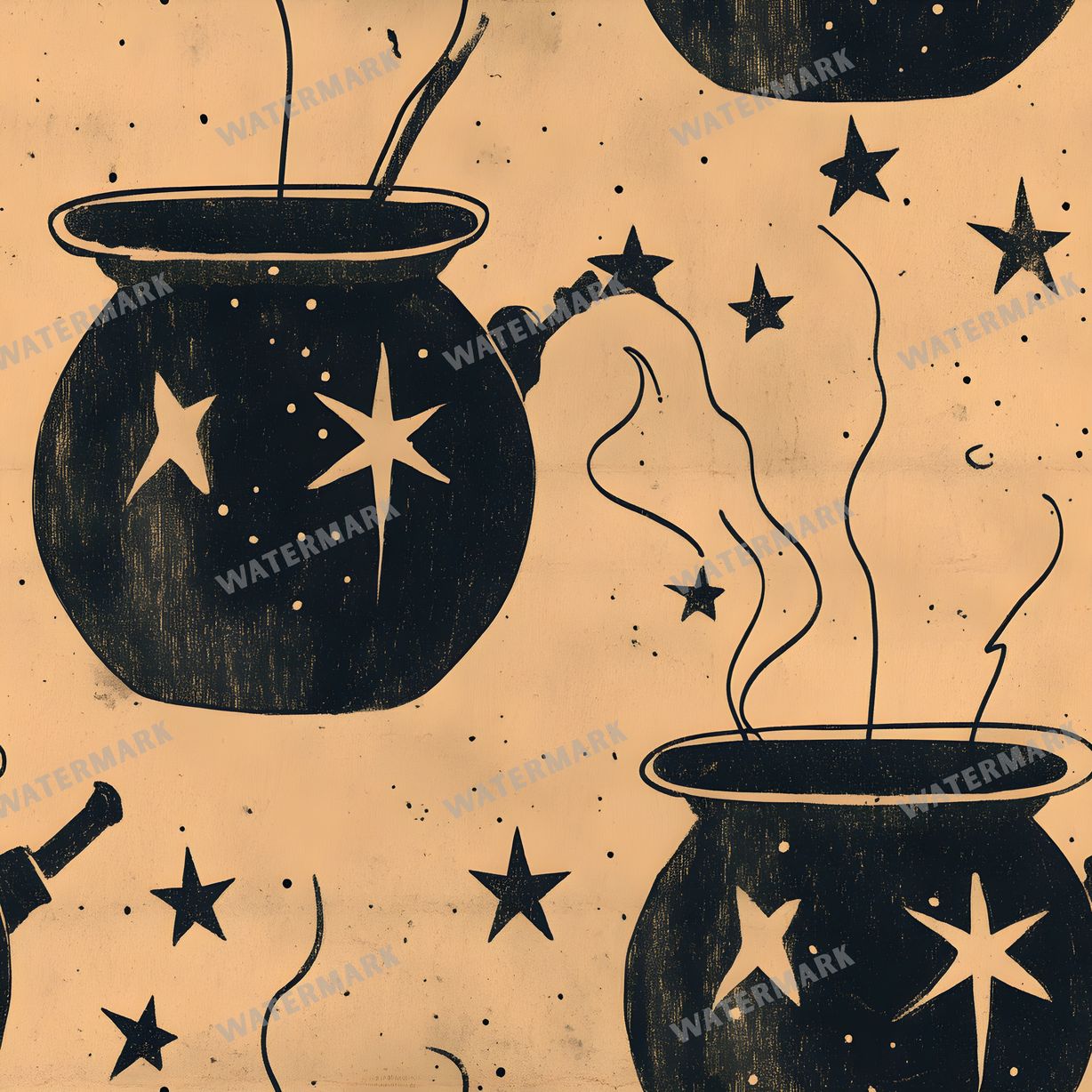 Witchcraft Seamless Pattern