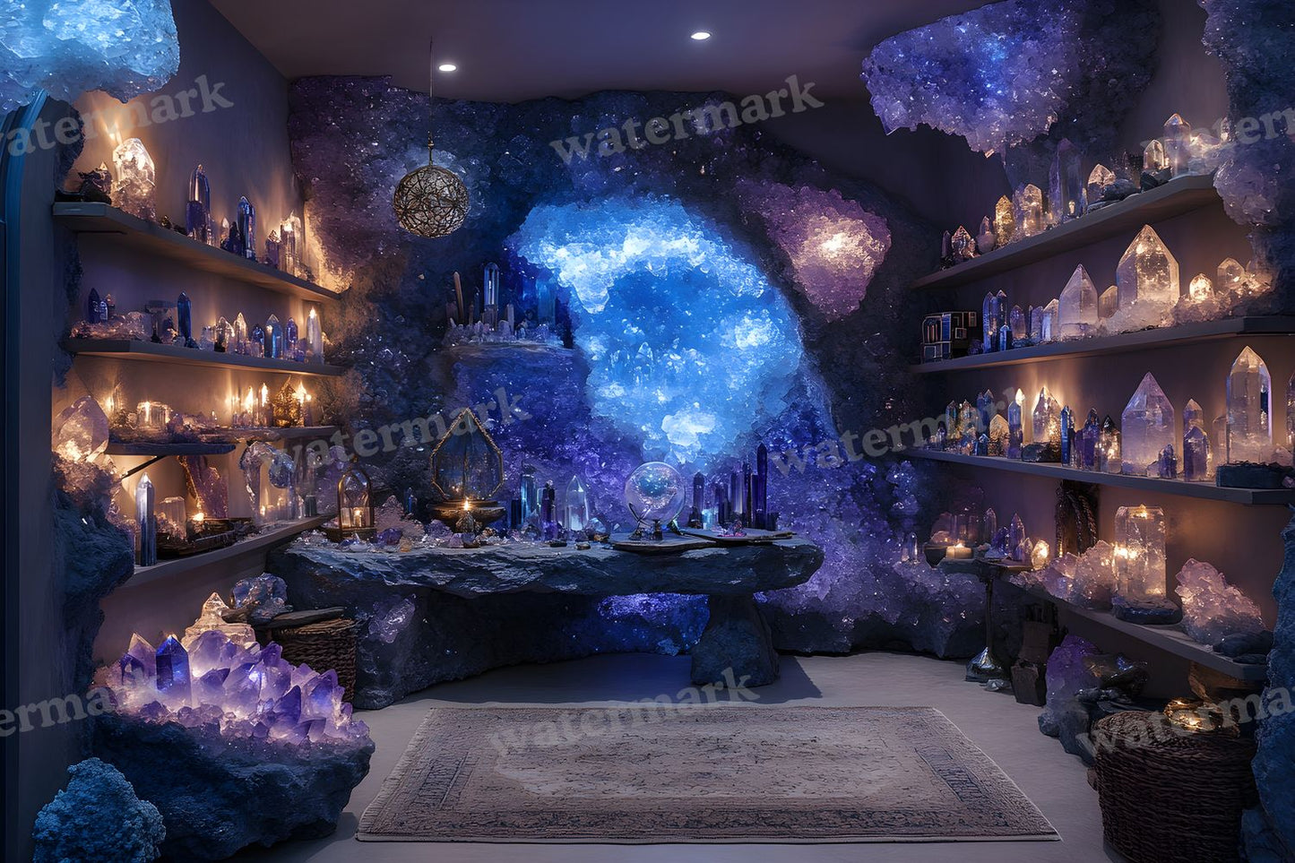 Witchs Crystal Den Backdrop Images
