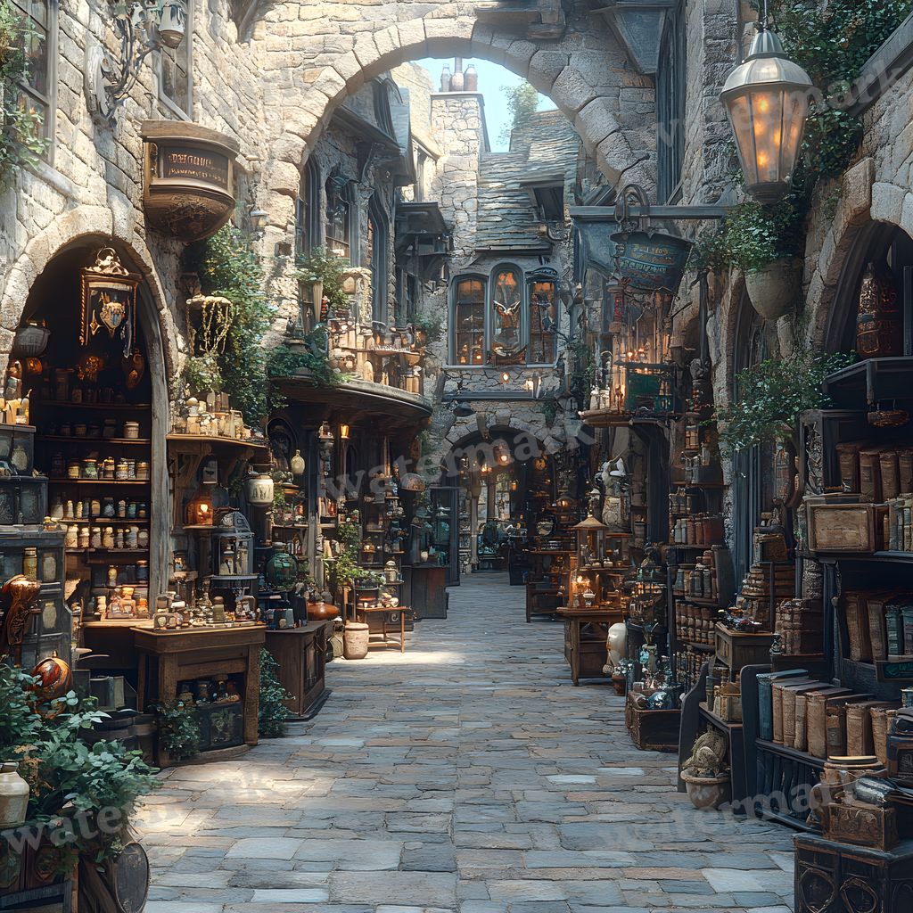 Wizarding Alley Backdrop Images