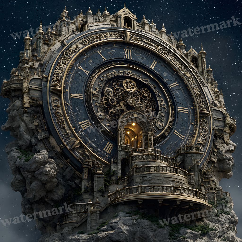 Wizardsteampunk Mountain Tower Backdrop Images