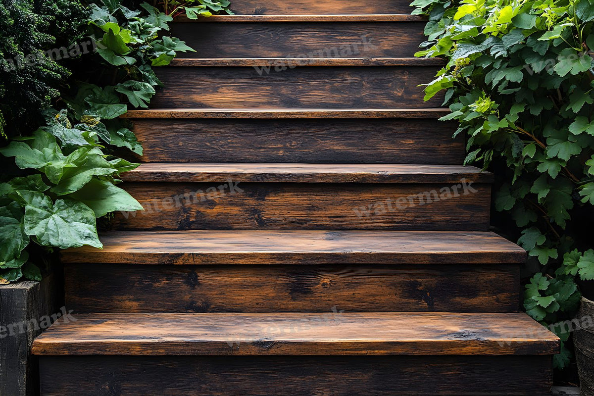 Wooden Stairrustic Vintage Backdrop Images