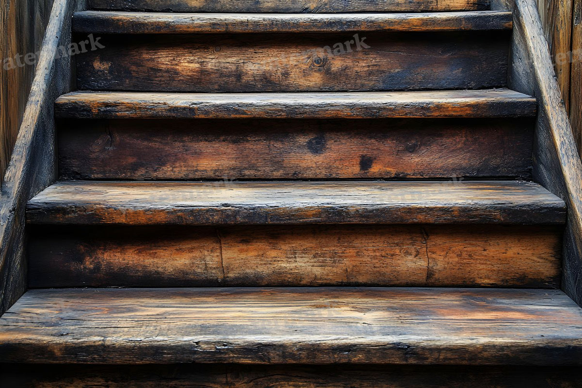Wooden Stairrustic Vintage Backdrop Images
