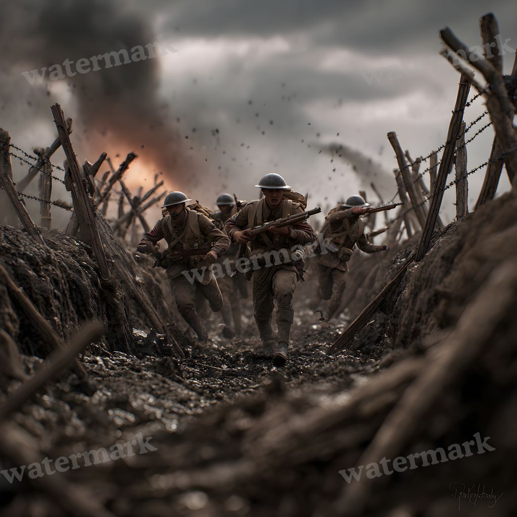 Ww Soldiercharging Backdrop Images