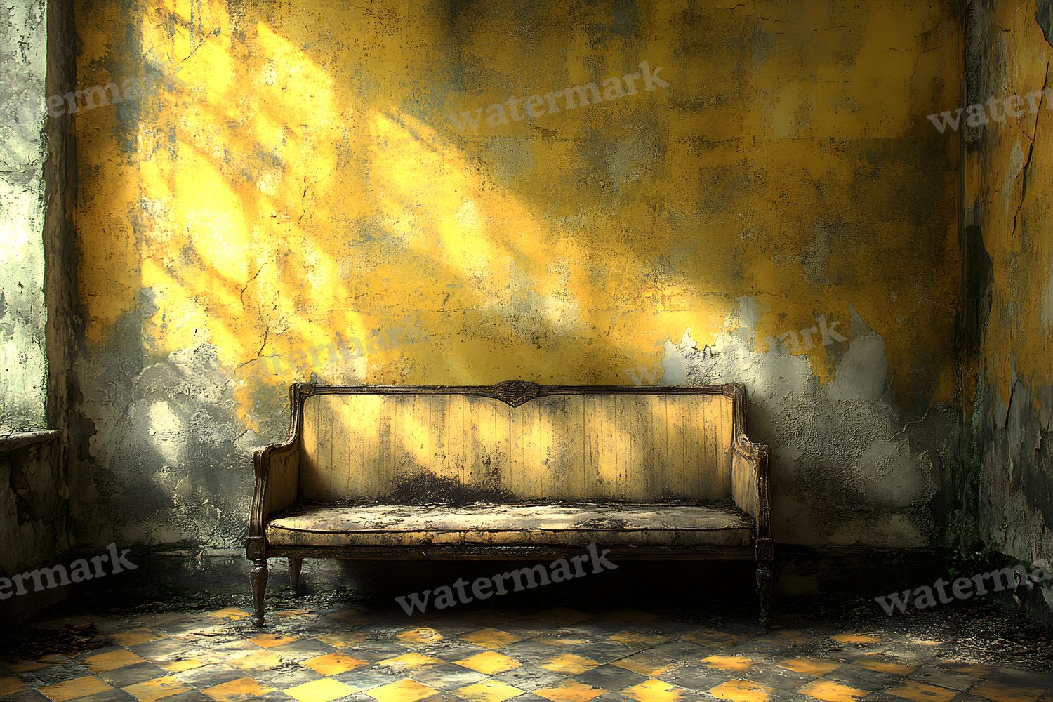 Yellow Vintage Room Backdrop Images