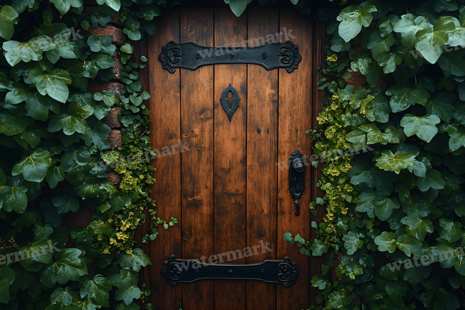 Aged Rustic Wood Door Backdrop Images