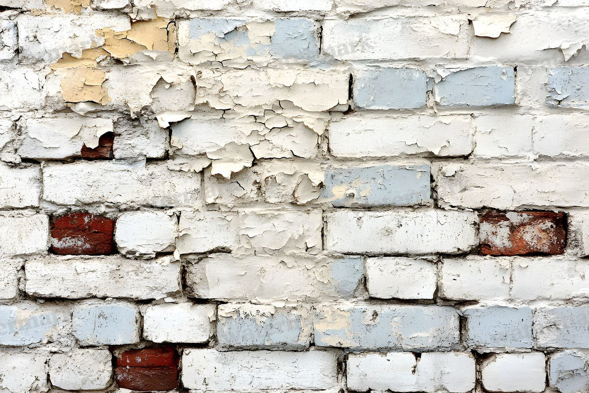 Aged Whitewashed Bricks Backdrop Images