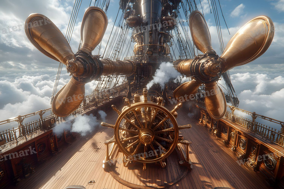 Airship Deck Backdrop Images