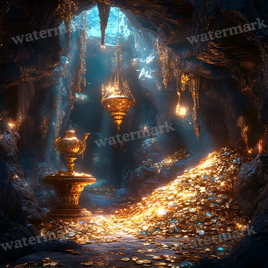 Aladdins Enchanted Cave Backdrop Images