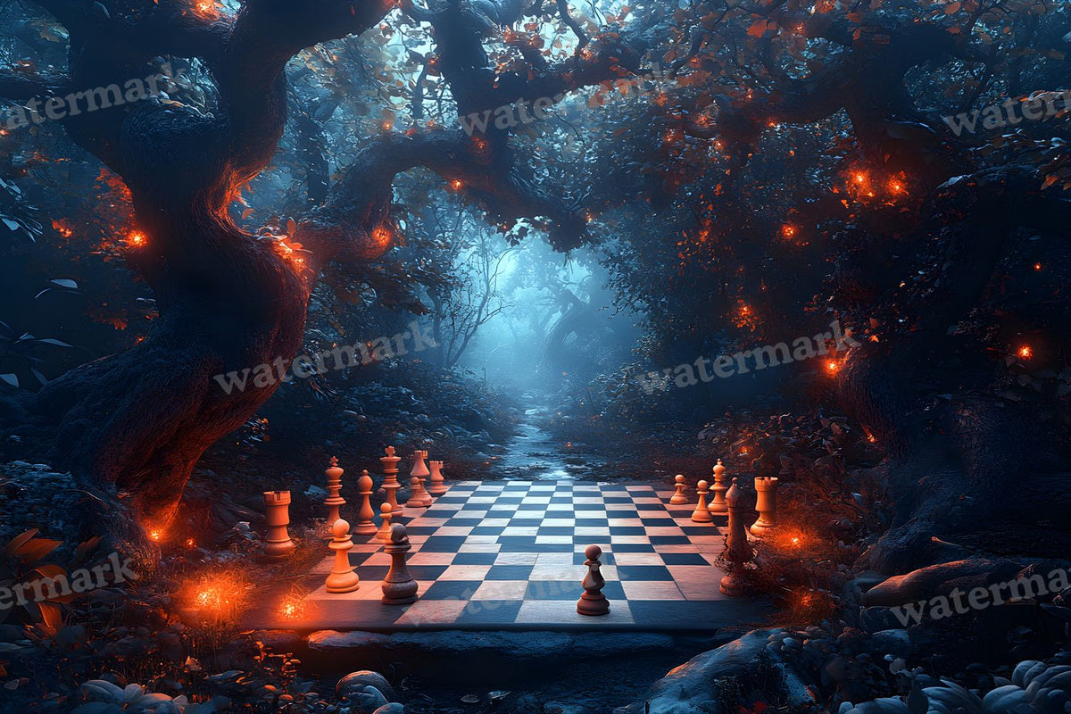 Alice Oversized Chessboard Backdrop Images